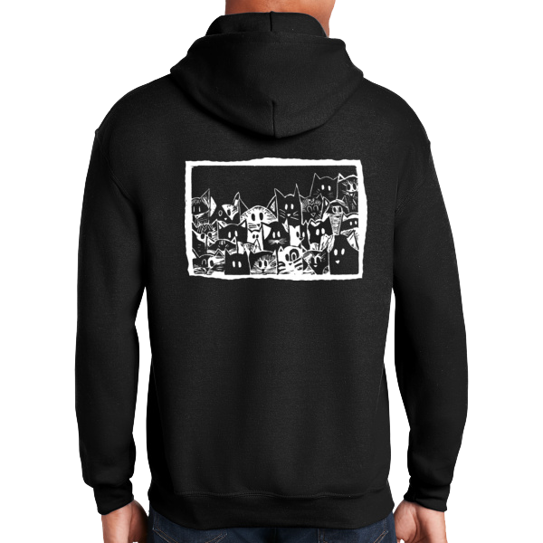 Dinner Kitty - Zip Up Hoodies