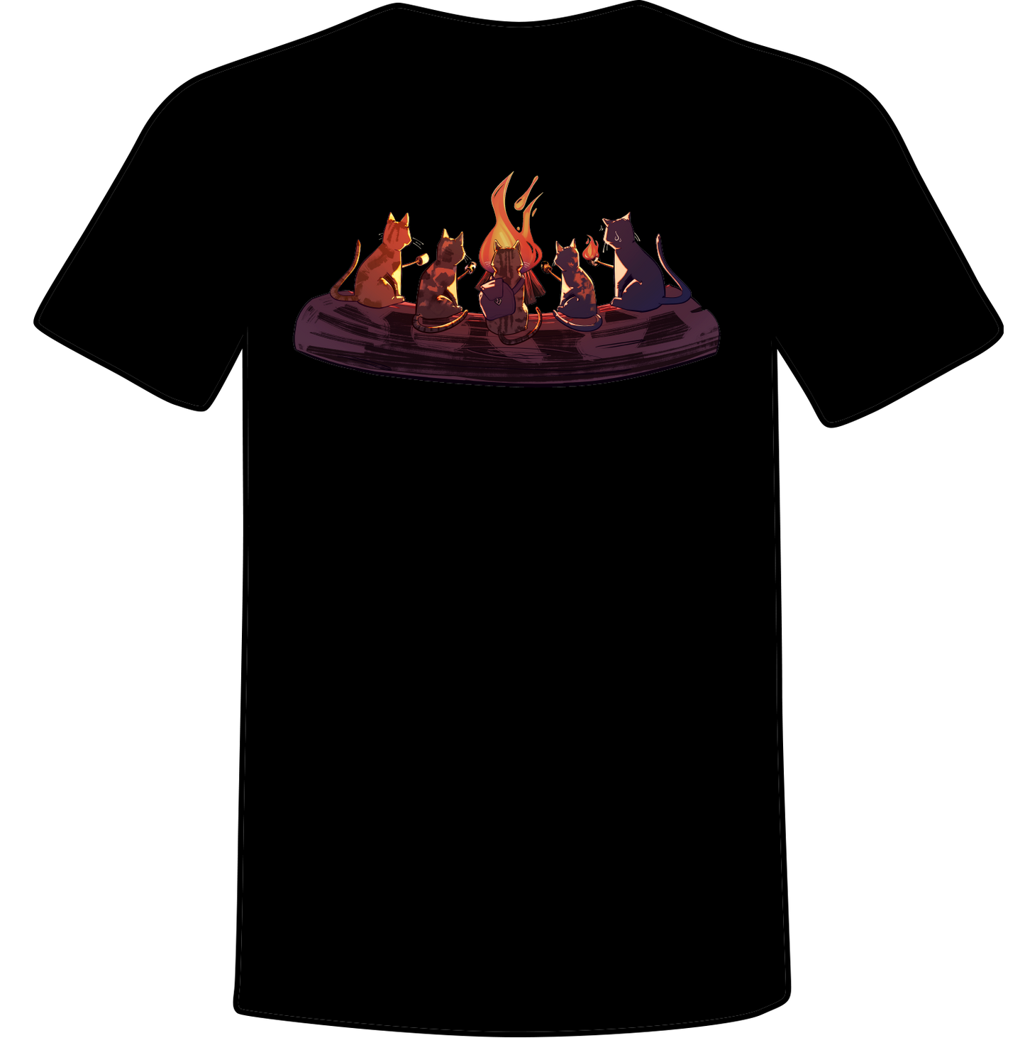 Campfire Cats Unisex Tee