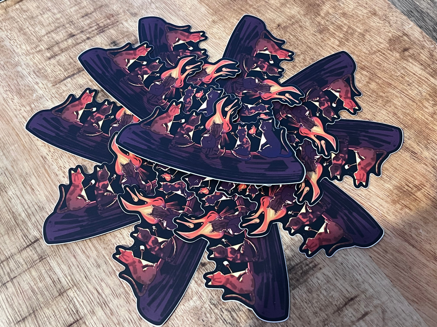 Campfire Cat Sticker