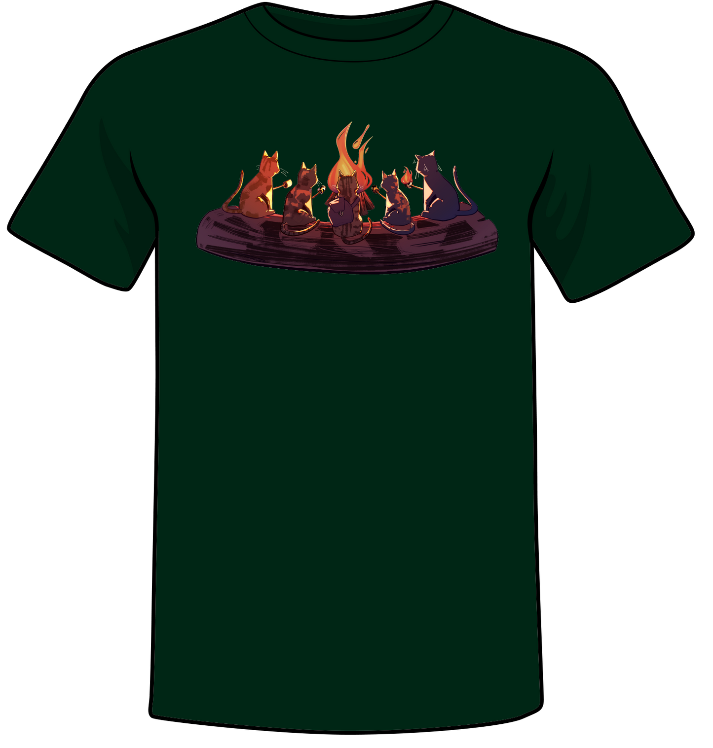 [Pre-Order] Campfire Cats Unisex Tee