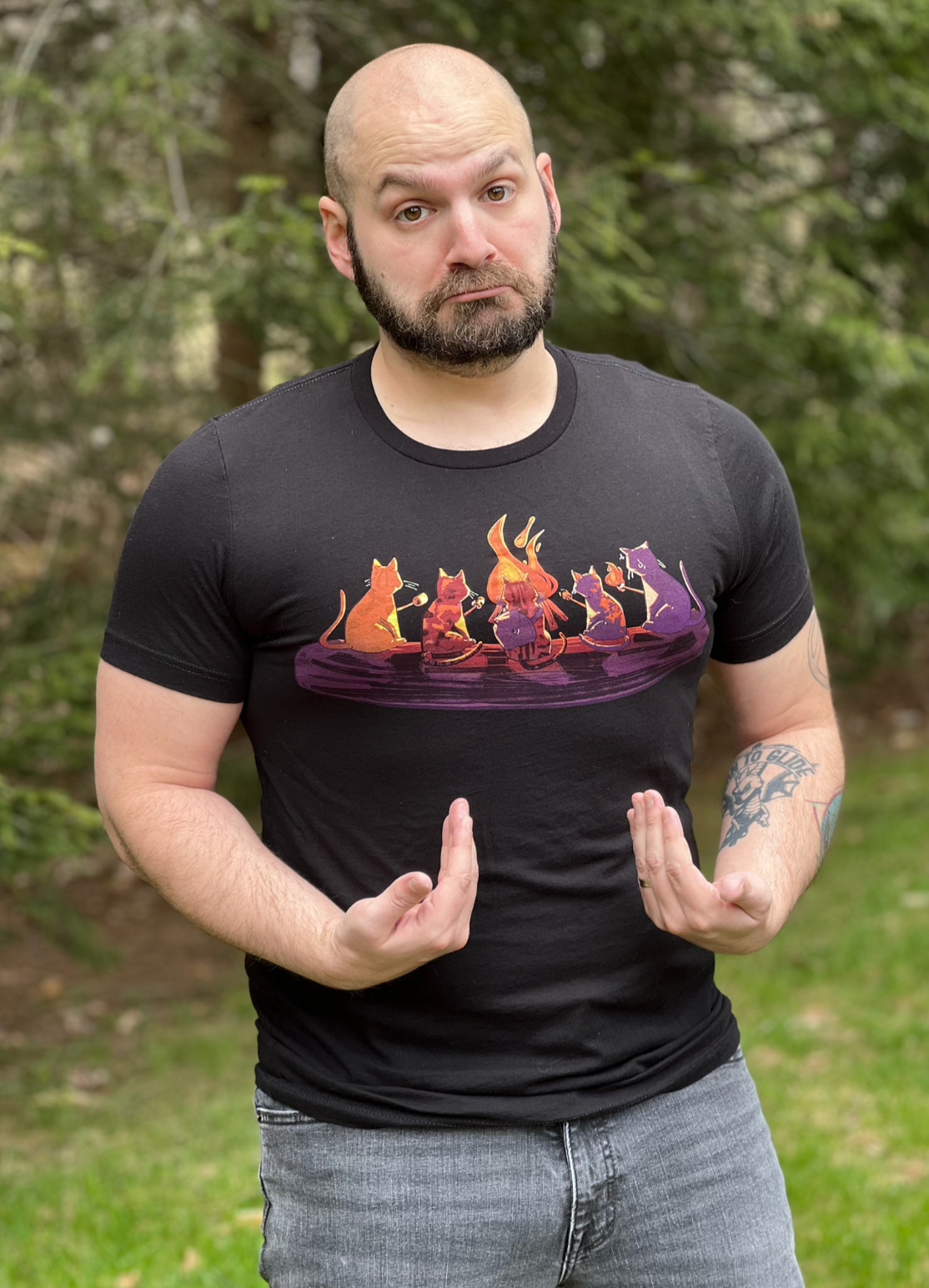 Campfire Cats Unisex Tee